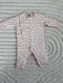 PETIT BATEAU ベビー ロンパース ドット柄　67cmのサムネイル