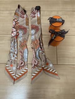 HERMES ツイリー 2本セット 箱付きのサムネイル