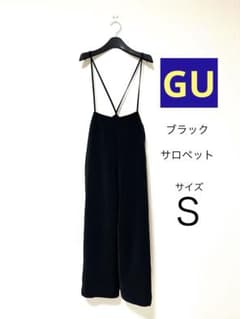 GUブラック キャミソール サロペット S ポリエステル100%のサムネイル