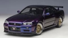オートアート 1/18 R34 GT-R V-spec II BBSのサムネイル