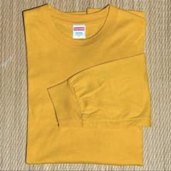 Supreme ロンT 長袖Tシャツ Lサイズ 濃い黄色 - メルカリ