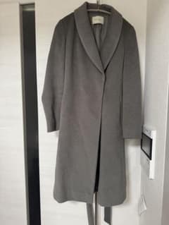 6日 極美 ユナイテッドアローズ バイカラー ノーカラー ロングコート