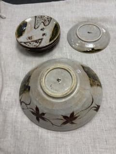 手描き絵付け 陶器 鉢・お皿5枚セットのサムネイル