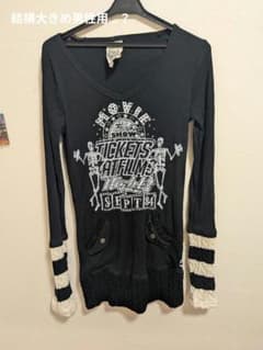 Glitz 長袖カットソー ブラック ロック パンク 古着 ヴィンテージのサムネイル