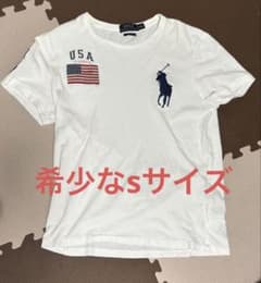 Polo Ralph Lauren 白 sサイズ ビックポニー 半袖　短丈のサムネイル