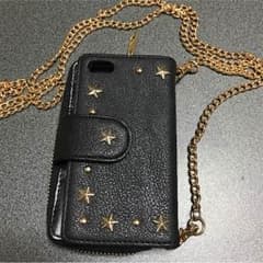 iPhone5sレザースタッズ付き手帳型カバーのサムネイル