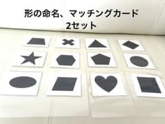 形マッチングカード12枚×2セット　療育　知育のサムネイル