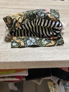 巾着袋 ハンドメイド ボタニカル柄 イエローのサムネイル