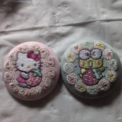 サンリオ 刺繍 缶バッジ ハローキティ ケロケロケロッピのサムネイル