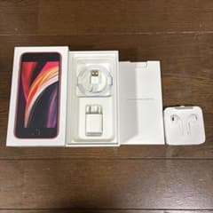 箱、イヤホン有 iPhone SE iPhone SE2 外箱セット】イヤホン未使用／説明書・ステッカー付／箱