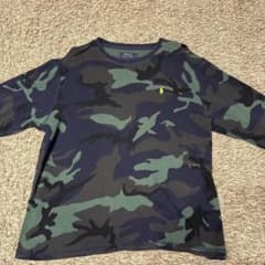 POLO RALPH LAUREN カモフラ 長袖シャツ L ワッフルのサムネイル