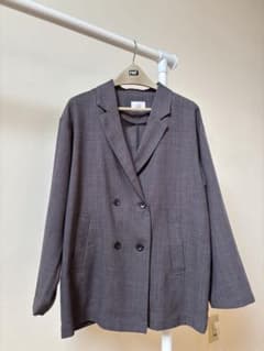 LOWRYS FARM グレー ダブルブレストジャケットのサムネイル
