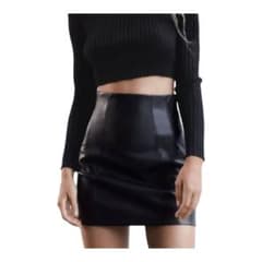 ZARA レザーミニスカートのサムネイル