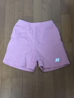 New Balance ハーフスウェットパンツ ピンク ロゴのサムネイル