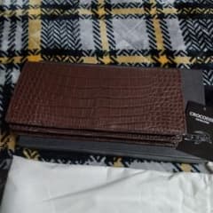 クロコダイル長財布 ブラウン HL-6636-CRZ クロコダイル長財布 ブラウン HL-6636-CRZ - メルカリ