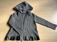 ニット　フリル　110㎝  ポンポネット　美品　パーカー　羽織り　可愛いのサムネイル