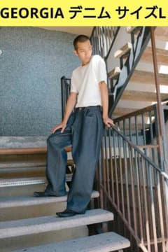 サイズL ジョージア GEORGIA デニムパンツ アジャスターデニム - メルカリ