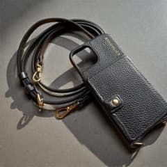 BANDOLIER iPhone14 ショルダー ケース カード収納付き 黒のサムネイル