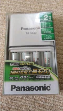 Panasonic　充電器BQ-CC53 単４電池４本付きのサムネイル