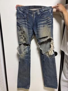 roar デニムパンツ ダメージ加工 平成 y2k grunge punkのサムネイル