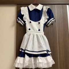 コスプレ衣装 メイド服 ネイビー Mサイズのサムネイル