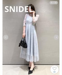 新品SNIDEL スパークルシアーワンピース　0サイズ 新品SNIDEL スパークルシアーワンピース 0サイズ - メルカリ