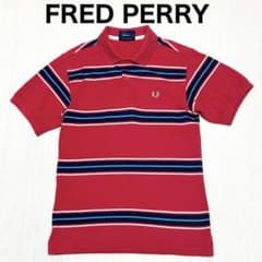 FRED PERRY フレッドペリー 半袖 ポロシャツ XS ボーダー - メルカリ