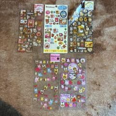 平成レトロ リラックマ シール ステッカー 5枚セット まとめ売りのサムネイル