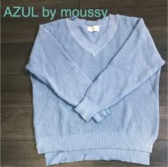 専用   AZUL by moussy ワッフルVネックニットのサムネイル