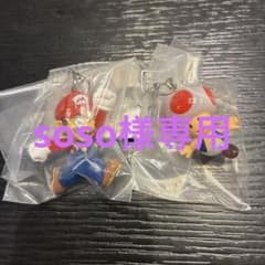 めじるしアクセサリー　キノピオ　マリオ　キャラクター　キーホルダー 2種セットのサムネイル