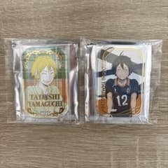 ハイキュー!! 山口忠　スクエア缶バッジ　セブンネット限定　2点セットのサムネイル