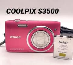 実写美⭕️【動作確認済】Nikon COOLPIX S3500 デジカメ ピンク - メルカリ