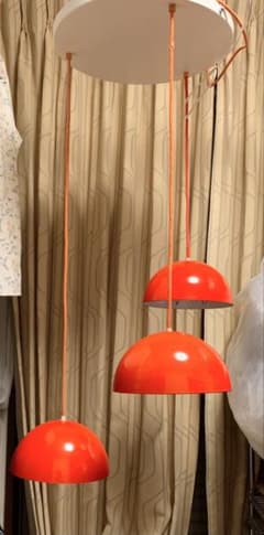 ルイスポールセン　3連シャンデリア Verner Panton スペースエイジ ルイスポールセン 3連シャンデリア Verner Panton スペースエイジ