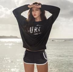XL Size Women's Rash Guard Swimsuit for Fitness, Yoga, and Body Shaping