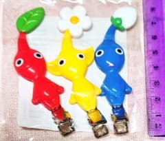 Nintendoピクミン ヘアクリップ 赤青黄 3色組のサムネイル