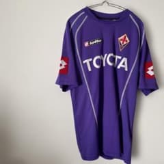 フィオレンティーナ lotto製 サッカーシャツ TOYOTA スポンサー - メルカリ