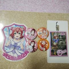 러브라이브 선샤인 Aqours 치카 리코 루비 캔 배지 등