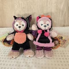 2013年ハロウィン限定 ダッフィー&シェリーメイ ぬいぐるみバッジ