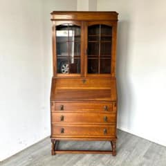 イギリス アンティーク家具 ビューローブックケース　机 1930年頃 024B イギリス アンティーク家具 ビューローブックケース 机 1930年頃 024B