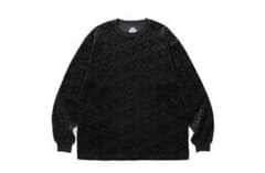 GAKKIN x BUDSPOOL POP UP 花罰 ロンT 黒のサムネイル
