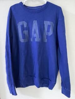 GAP ロゴ パーカー　スウェット ブルー Sのサムネイル