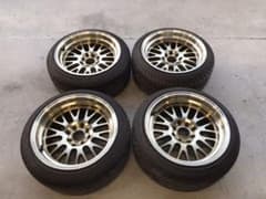 【XXR？】185/45R15 8J ET0 PCD100 114.3マルチ4穴のサムネイル