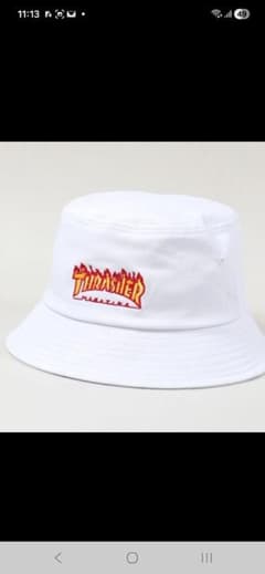 新品　スラッシャー　FLAMEデザインバケ ットハット　ホワイトのサムネイル