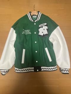 9090 Angel Stadium Jacket(スタジャン、グリーン)のサムネイル