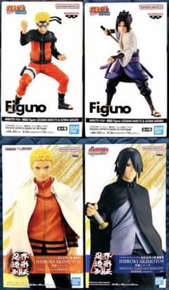 NARUTO 忍界造形列伝 Figuno ナルト サスケ 最新フィギュア4点 - メルカリ