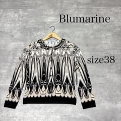 美品 Blumarine 長袖 総柄 ストレッチ ニット カーディガン 38 美品 Blumarine 長袖 総柄 ストレッチ ニット カーディガン 38 - メルカリ