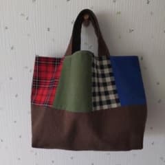 ハンドメイド パッチワークトートバッグのサムネイル