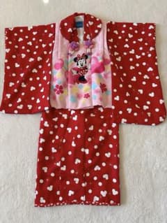 七五三 3歳 ミニーちゃん 女の子 和装 着物 御祝着 被布 七五三 3歳 ミニーちゃん 女の子 和装 着物 御祝着 被布 - メルカリ