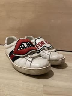 GUCCI グッチ レザー ローカットスニーカー シェリーライン 安室奈美恵 GUCCI グッチ レザー ローカットスニーカー シェリーライン 安室奈美恵