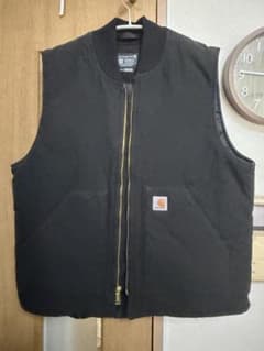 【なお様専用】 Carhartt ダック地 ワークベスト ブラックのサムネイル